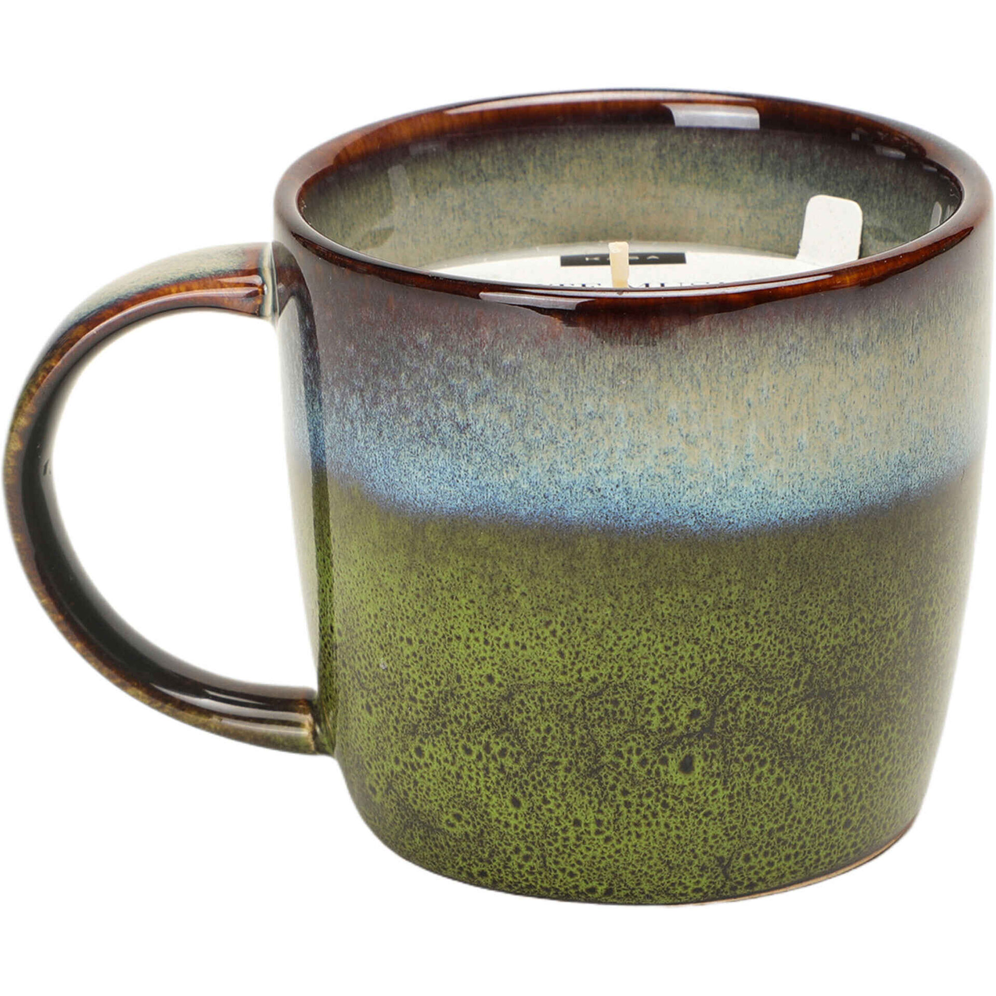 Vela em Caneca com Asa 200g Verde Kasa