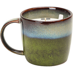 Vela em Caneca com Asa 200g Verde Kasa