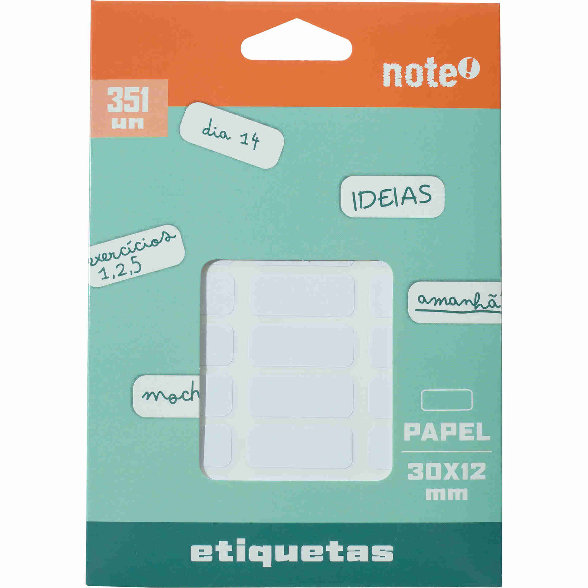 Conjunto 351 Etiquetas Adesivas 30x12mm Note!