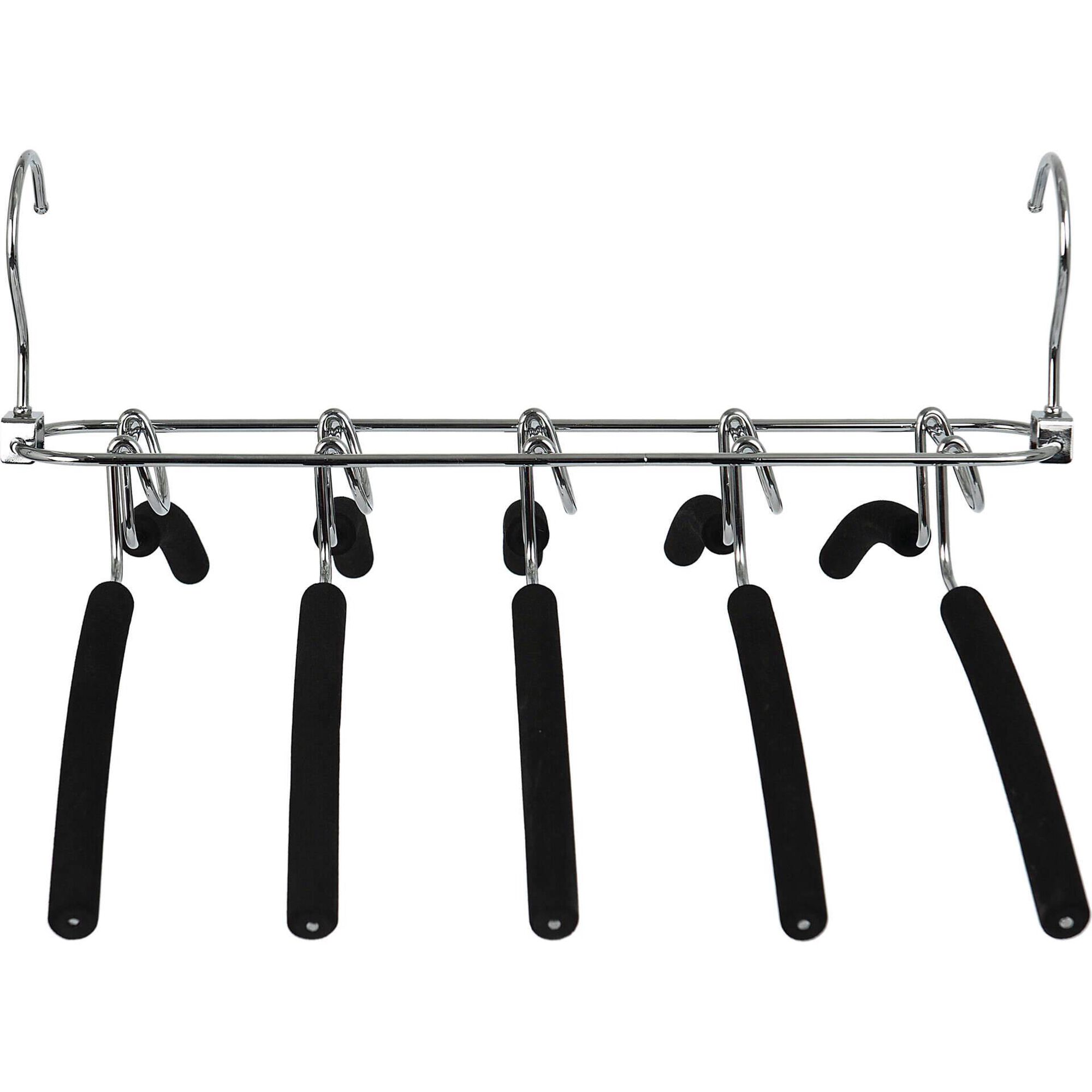 Cabide 5 em 1 com 2 Posi&ccedil;&otilde;es Preto Kasa