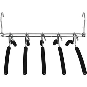 Cabide 5 em 1 com 2 Posi&ccedil;&otilde;es Preto Kasa