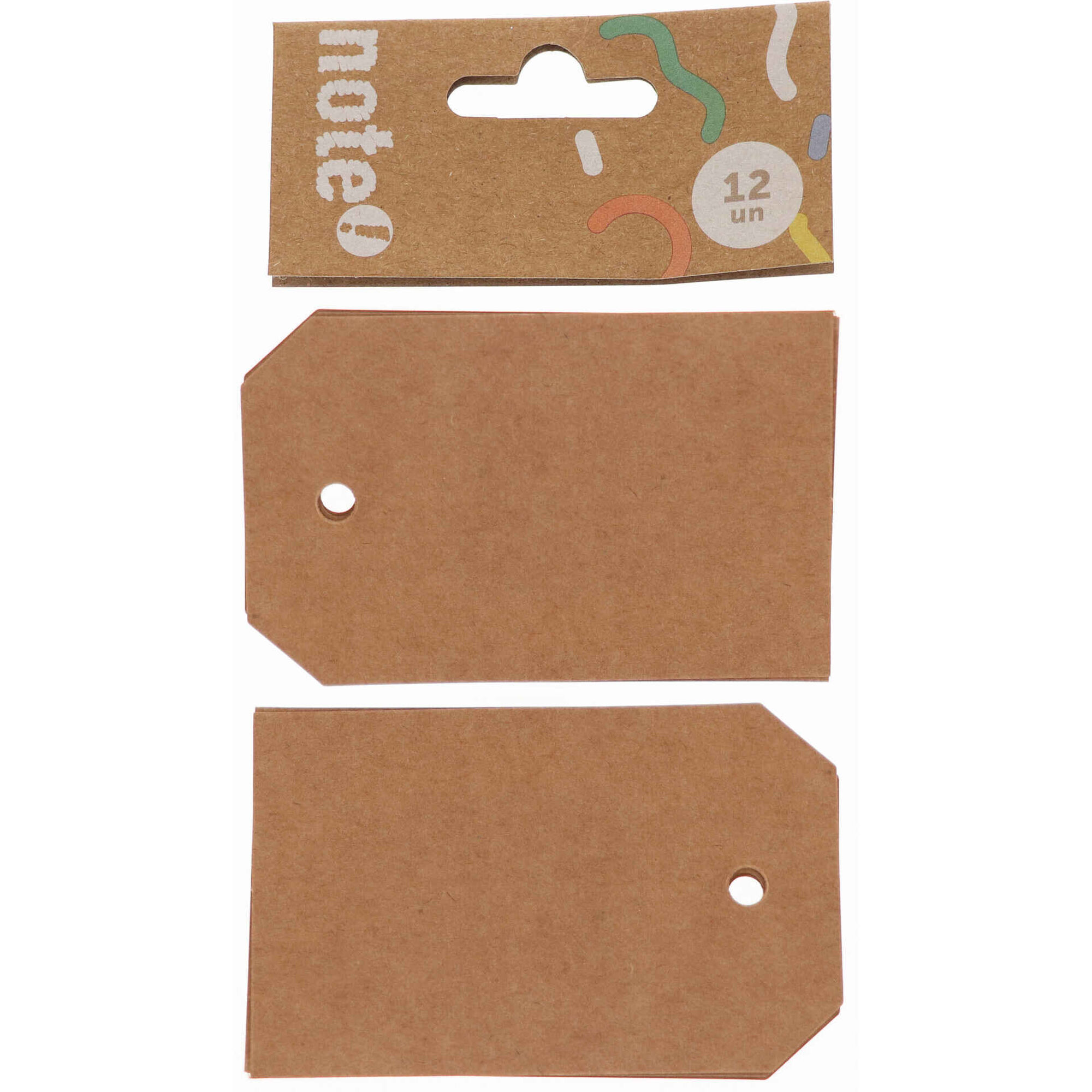 Conjunto Etiquetas Kraft 12 Unidades