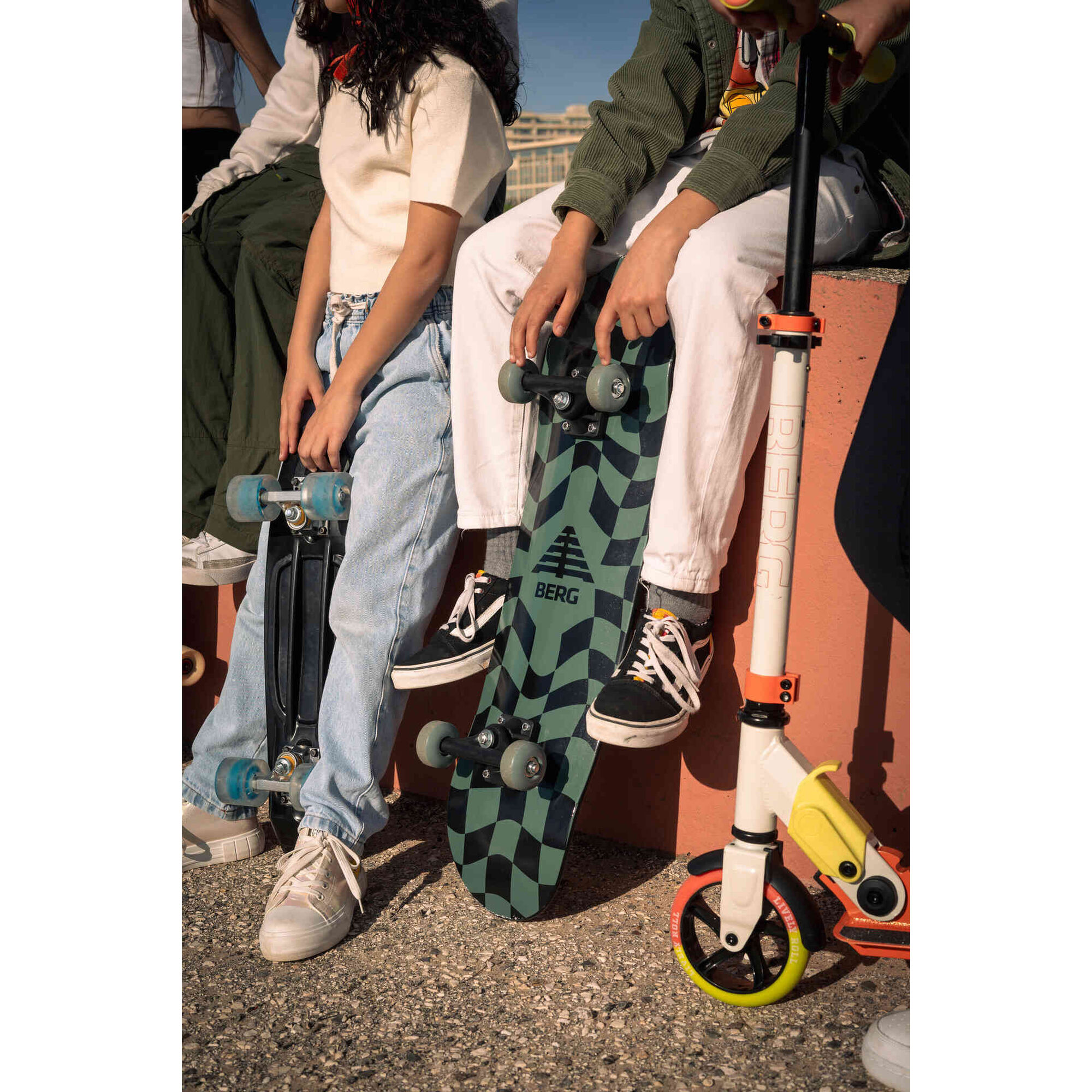 Mini Skate de Crian&ccedil;a Verde &Aacute;gua Berg