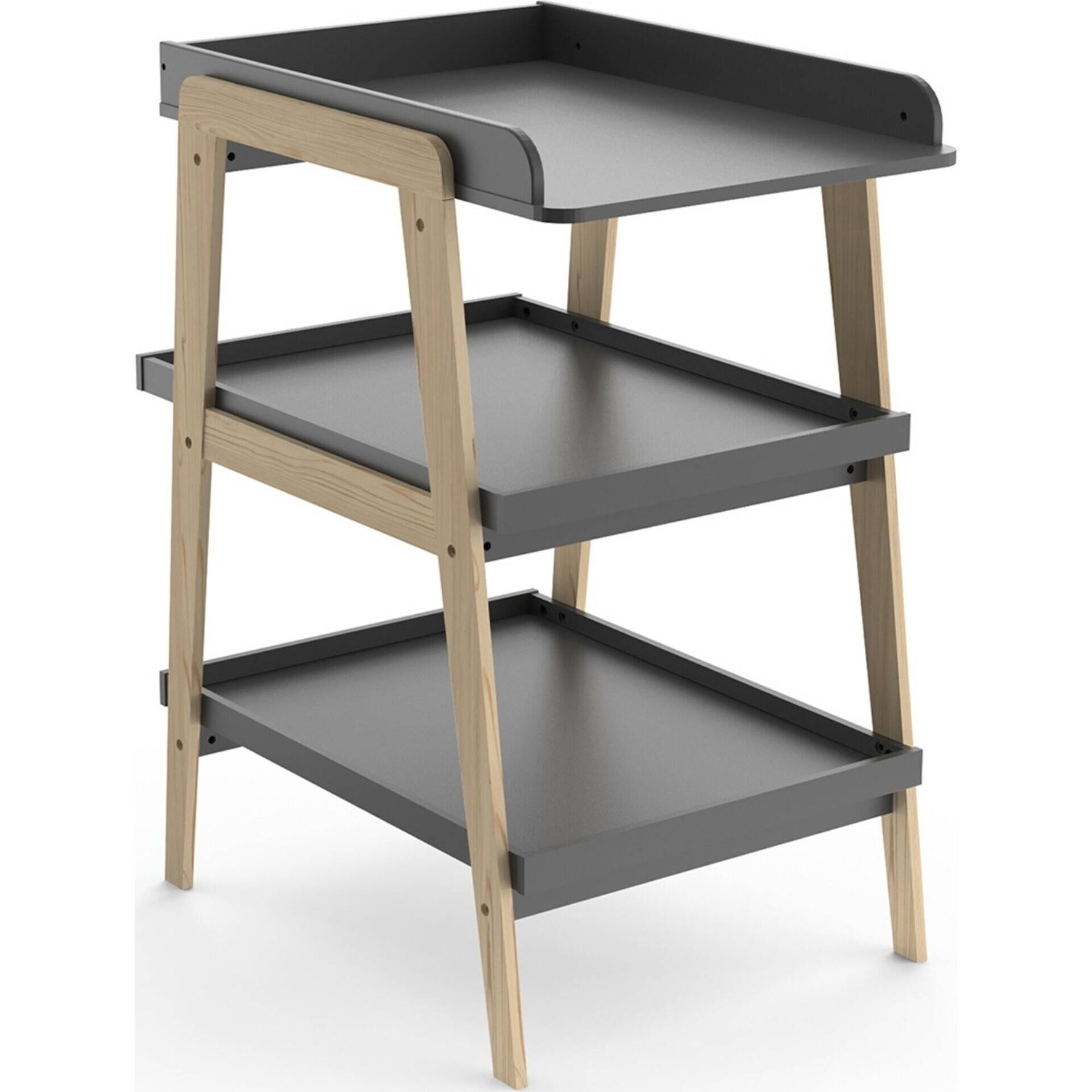 Muda Fraldas Madeira Cinza Tsuga Twinko