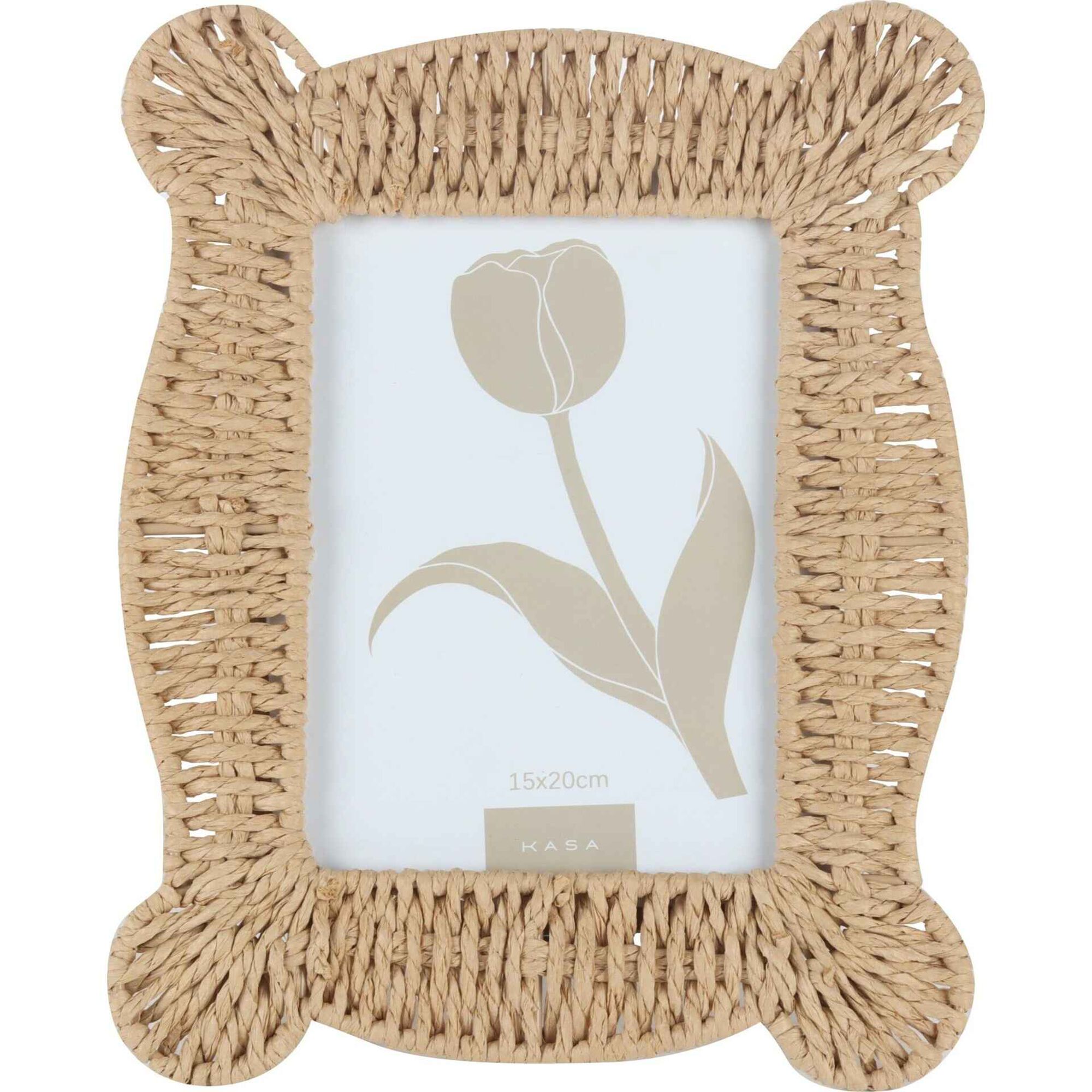 Moldura 14,5x19,5cm Recortada Palha