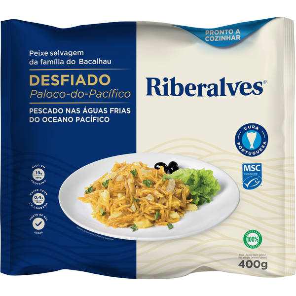 Paloco do Pacífico MSC Desfiado Congelado Riberalves