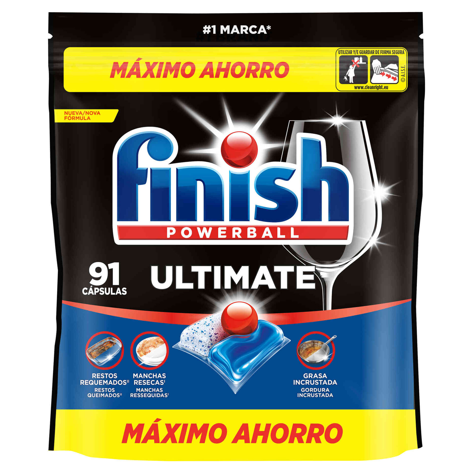 Detergente M&aacute;quina Loi&ccedil;a Pastilhas Ultra Regular Finish
