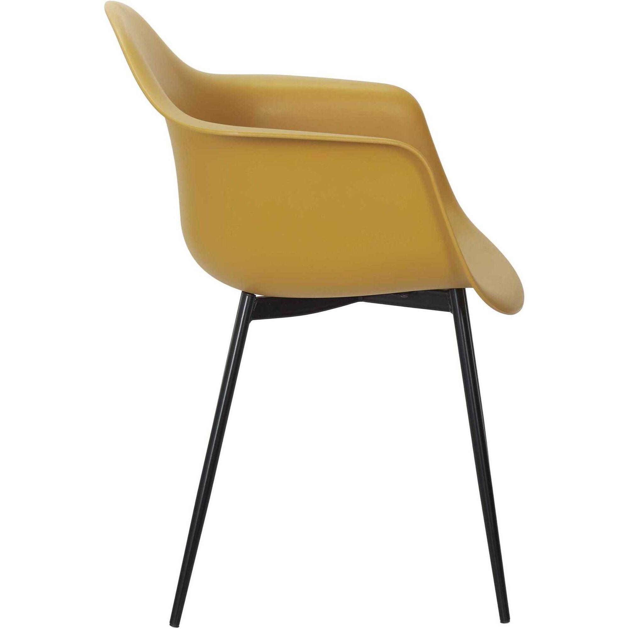 Conjunto de 4 Poltronas Amarela Gustav