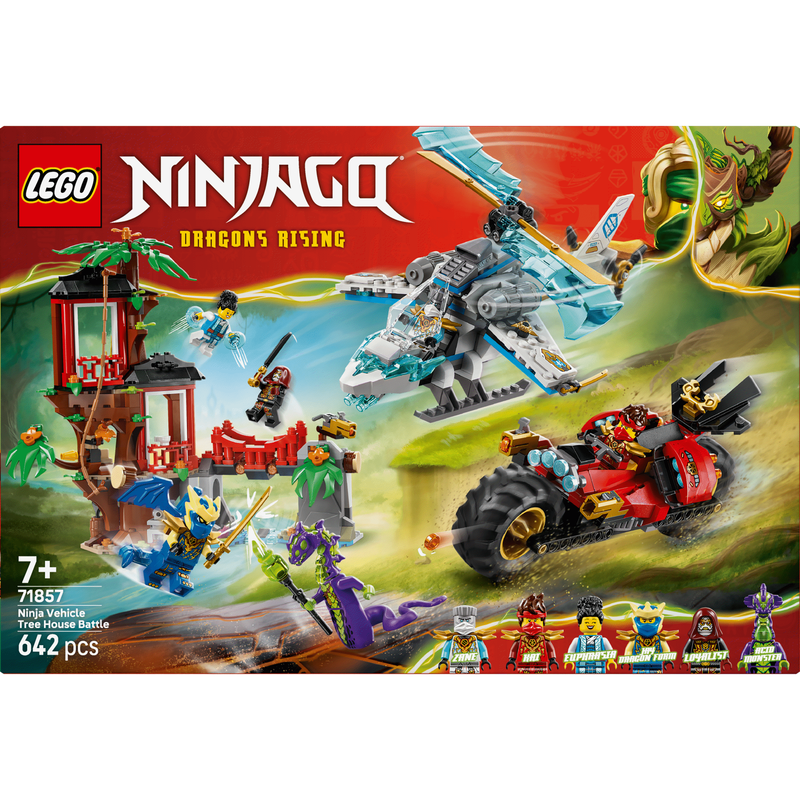 LEGO Ninjago - Batalha na Casa da Árvore com Veículos Ninja - 71857