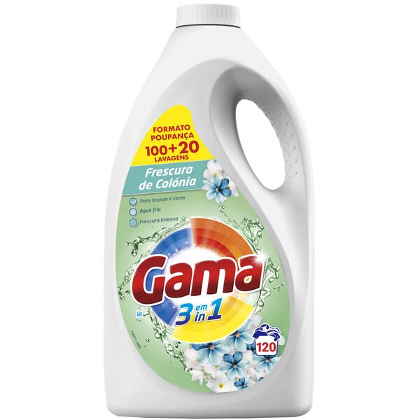 Detergente Máquina Roupa Líquido Active Clean Gama