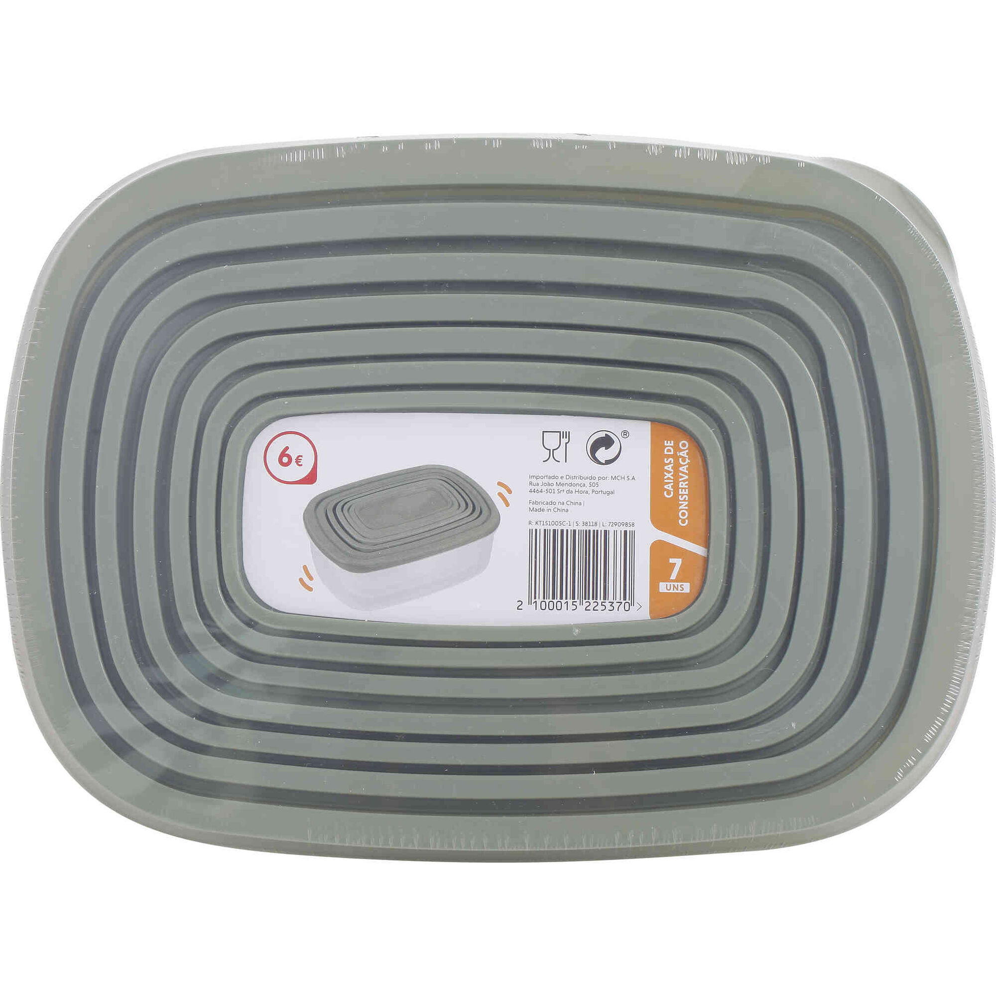 Conjunto 7 Caixas Herm&eacute;ticas