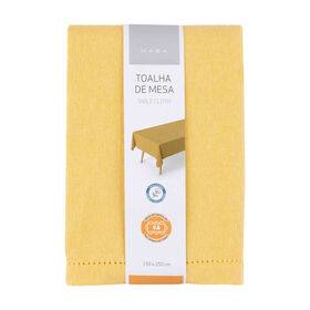 Toalha Mesa 150x150cm Mostarda Chambray