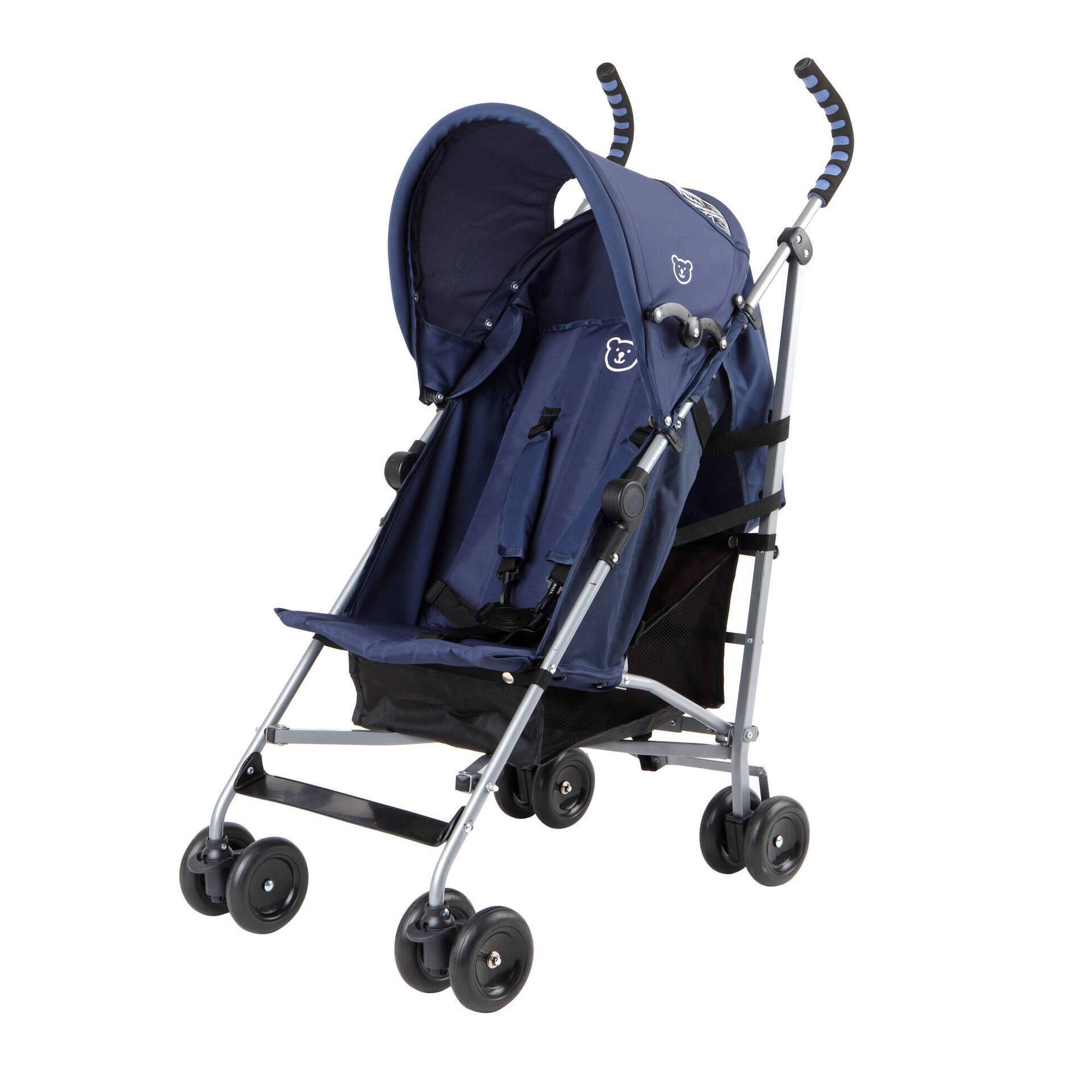Carrinho de Passeio com Capota Reclinável Azul Carrinho de Passeio com Capota Reclinável Azul