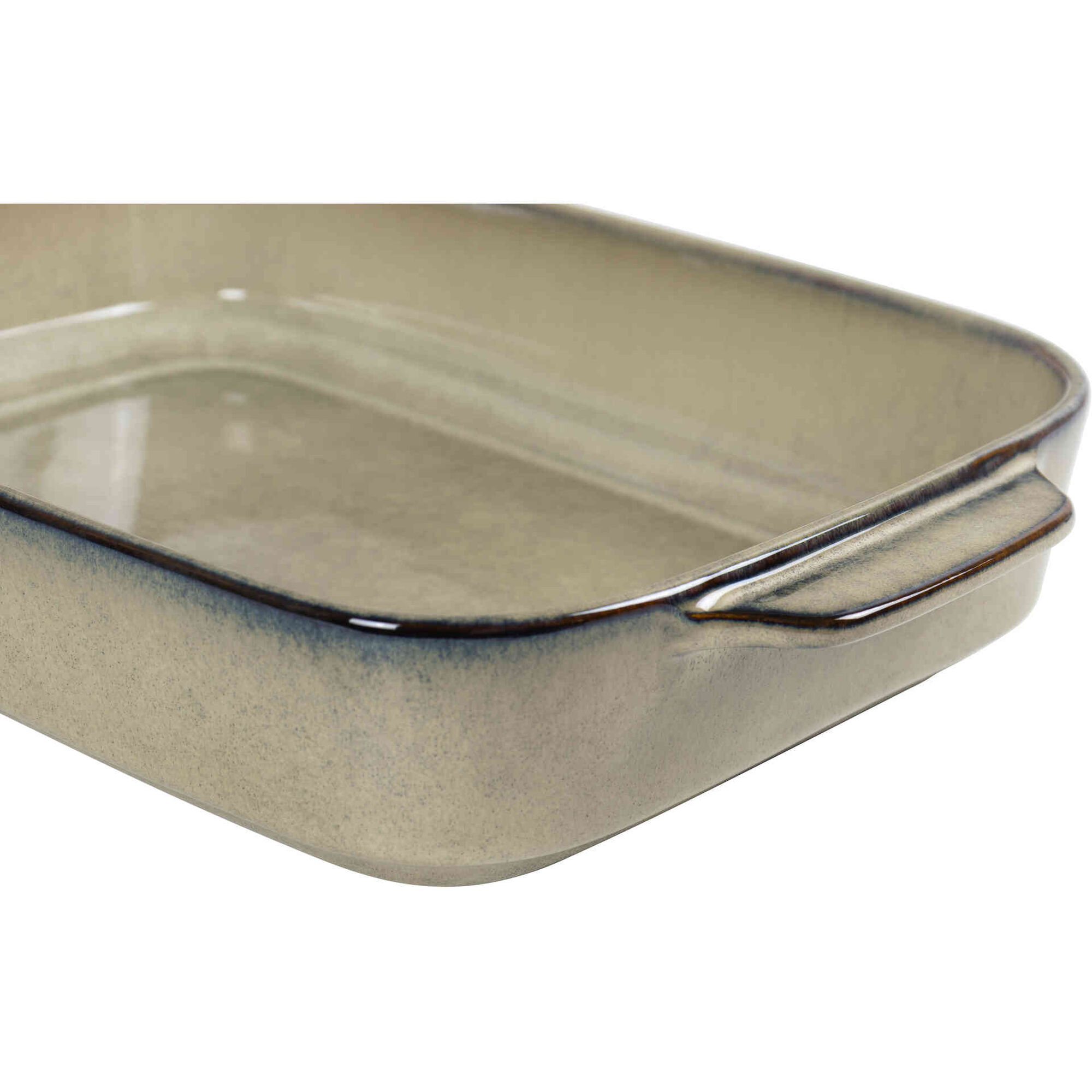 Assadeira Retangular Reativa 39x24cm Castanha Kasa