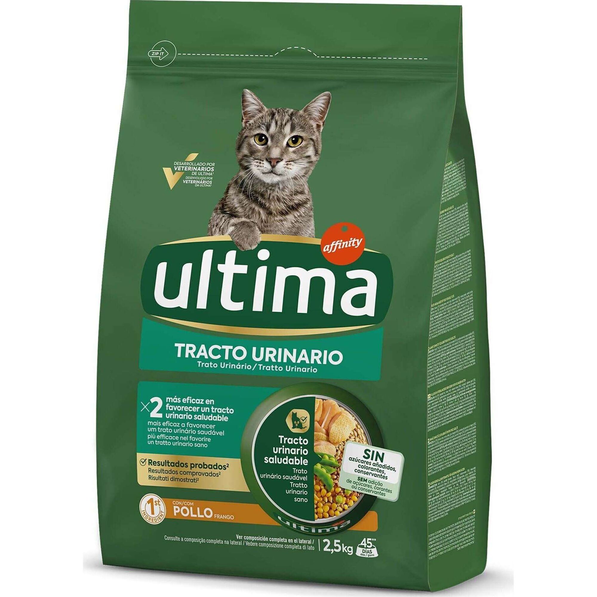 Ra&ccedil;&atilde;o para Gato Adulto Trato Urin&aacute;rio Frango Affinity Ultima