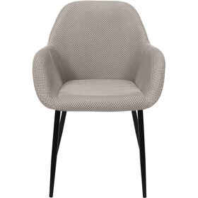 Conjunto de 2 Poltronas Estofadas Cinza Atom
