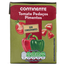 Tomate em Pedaços com Pimentos