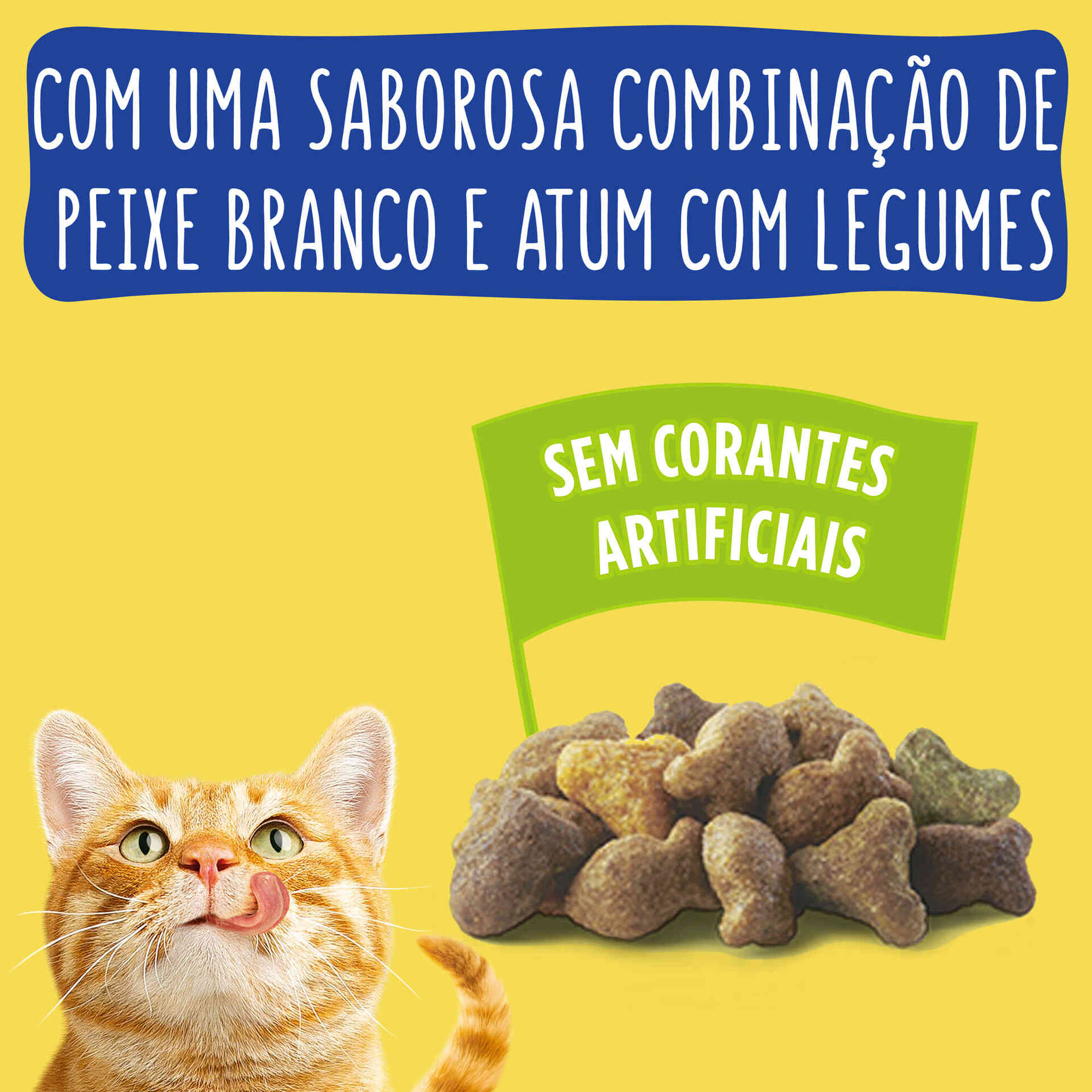 Ração para Gato Adulto Bacalhau e Legumes