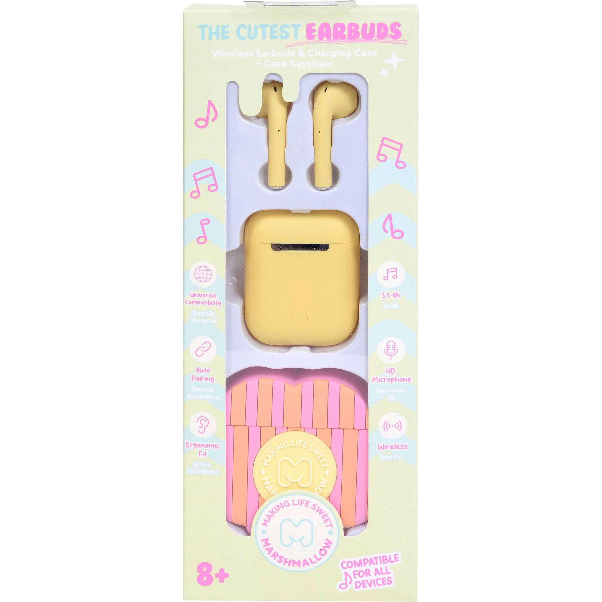 Auriculares com Caixa (v&aacute;rias cores) Marshmallow