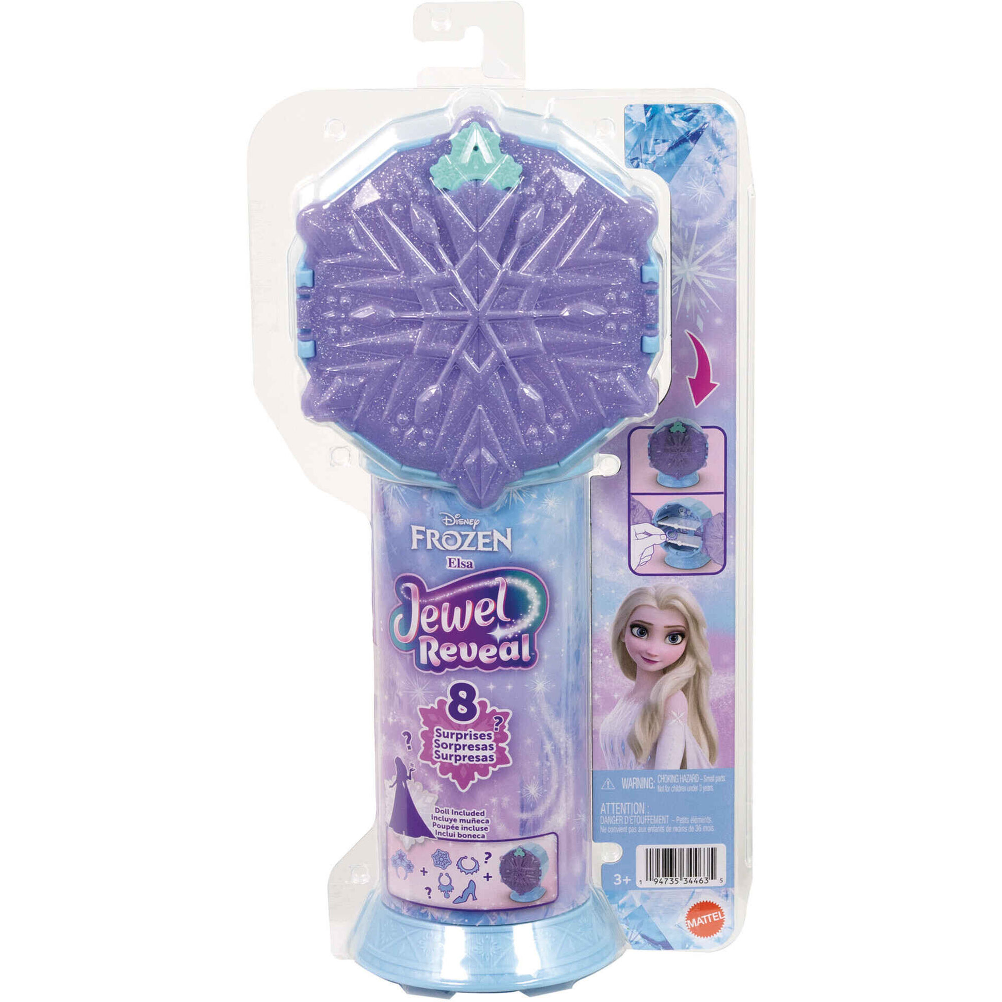 Disney - Boneca Princesa Jewel Reveal Elsa