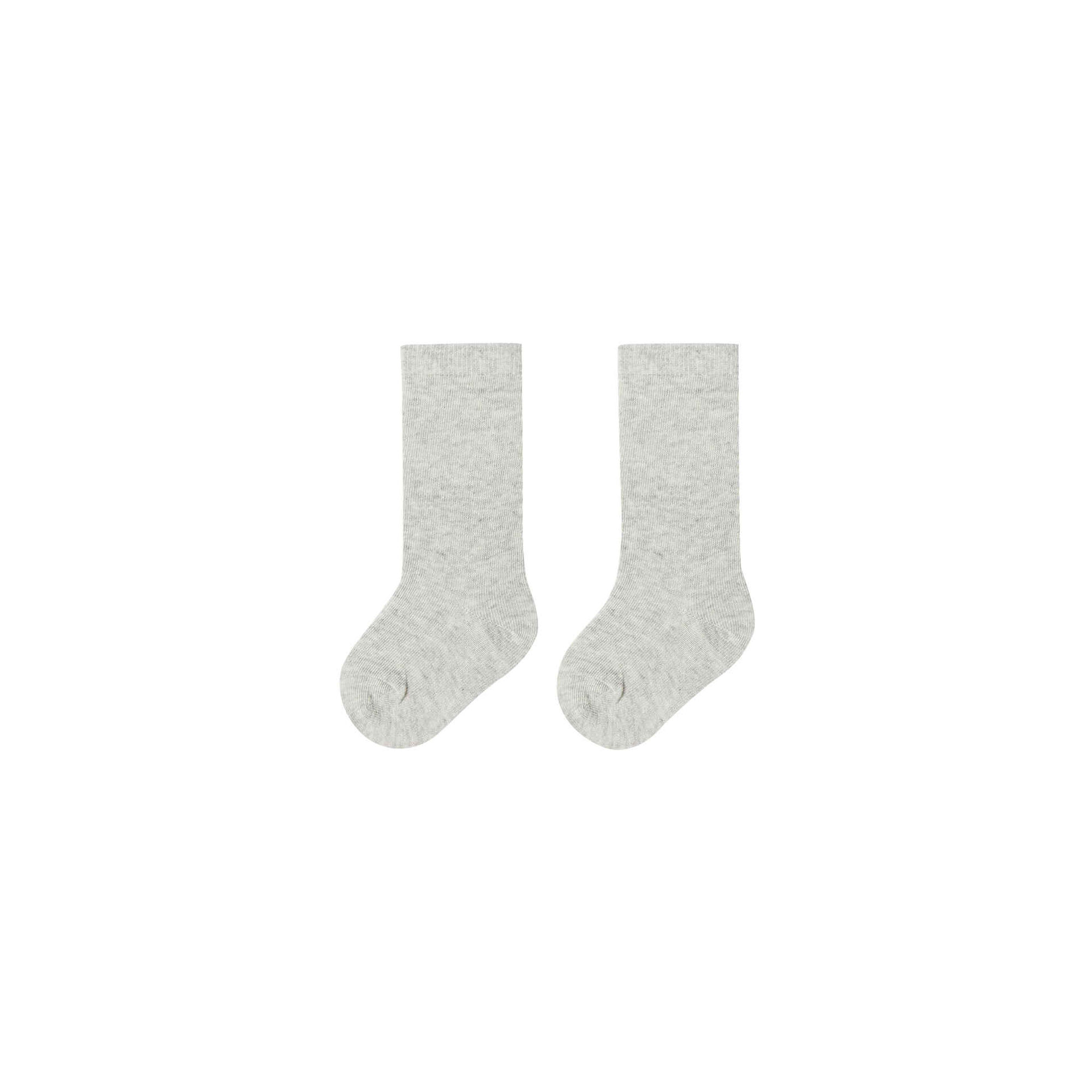 Conjunto 2 Pares de Meias Altas Bebé Cinzento Claro 15/18