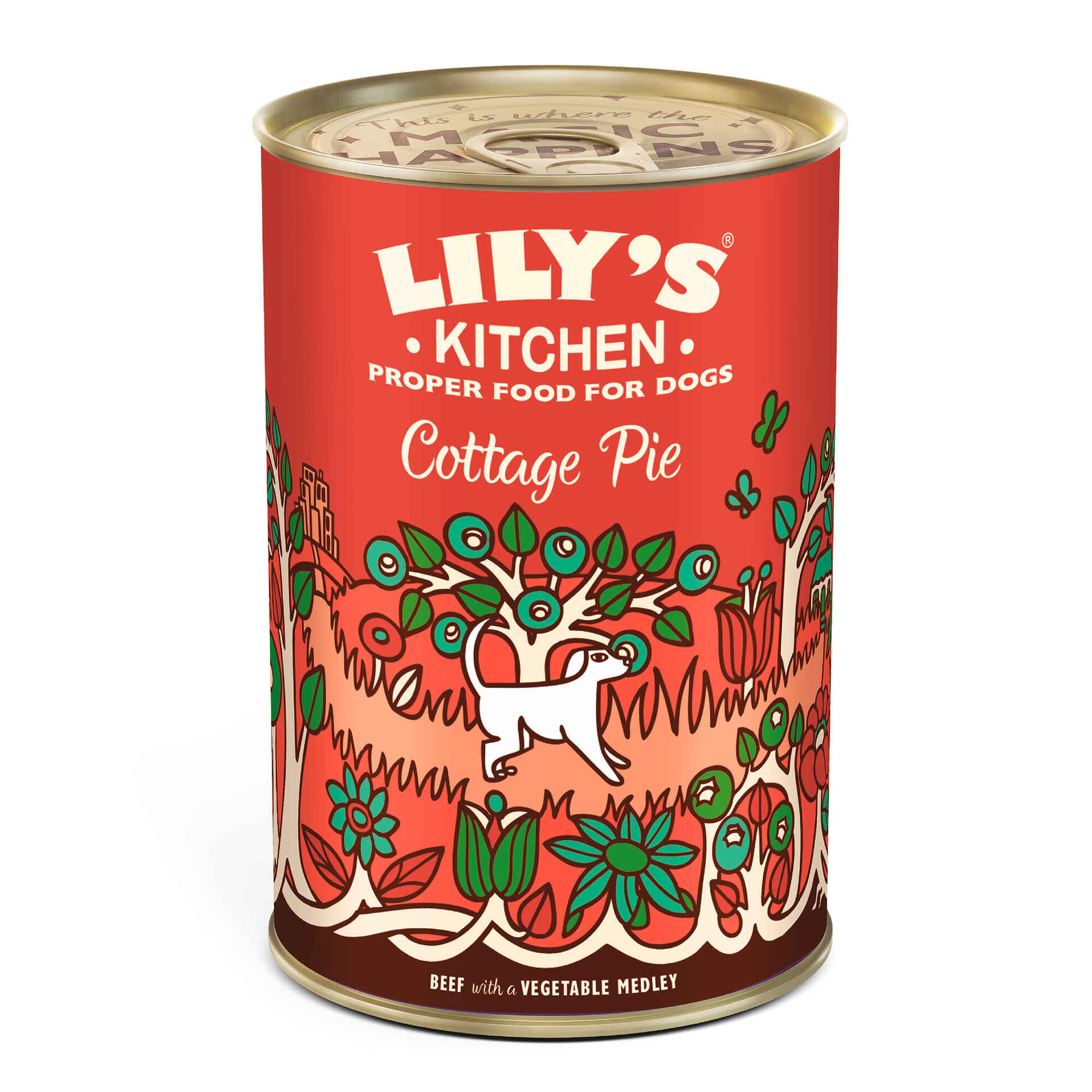 Comida H&uacute;mida para C&atilde;o Adulto Vaca em Lata Lily's Kitchen