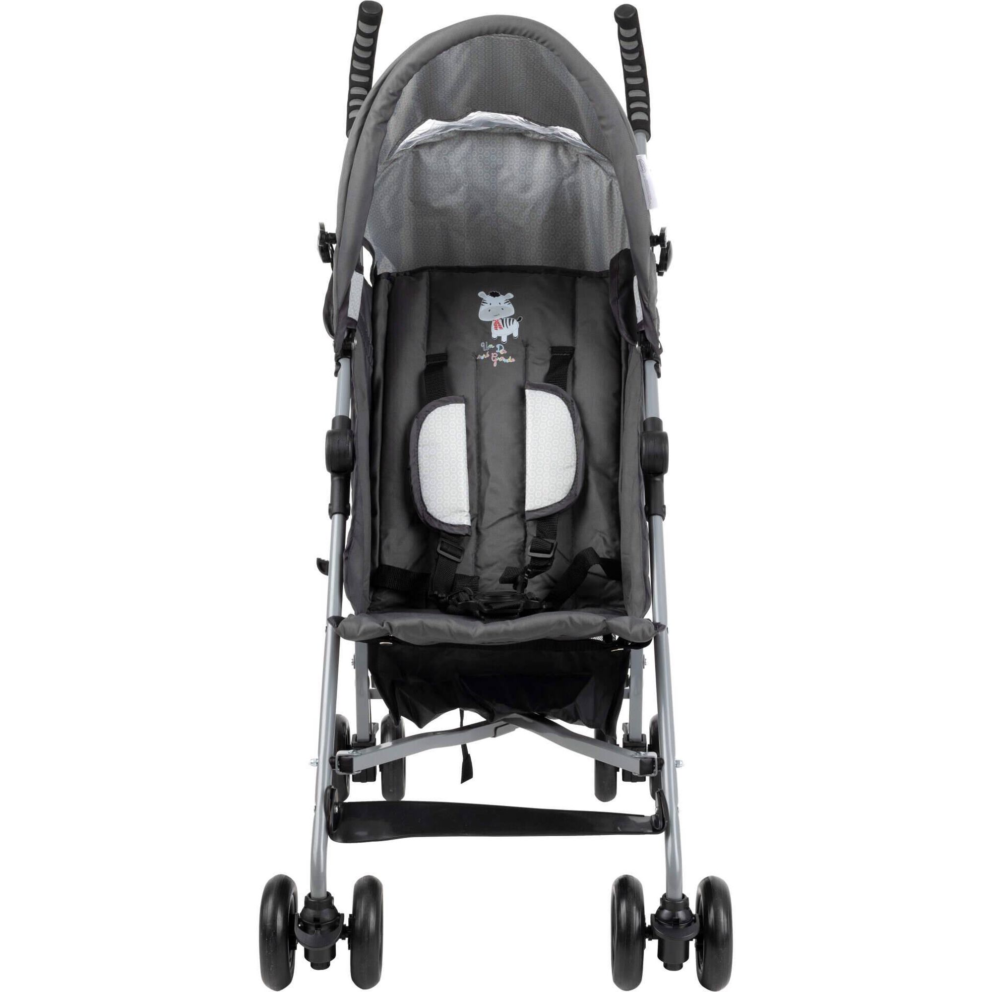 Carrinho de Passeio Bengala Cinza Yolo Zebra