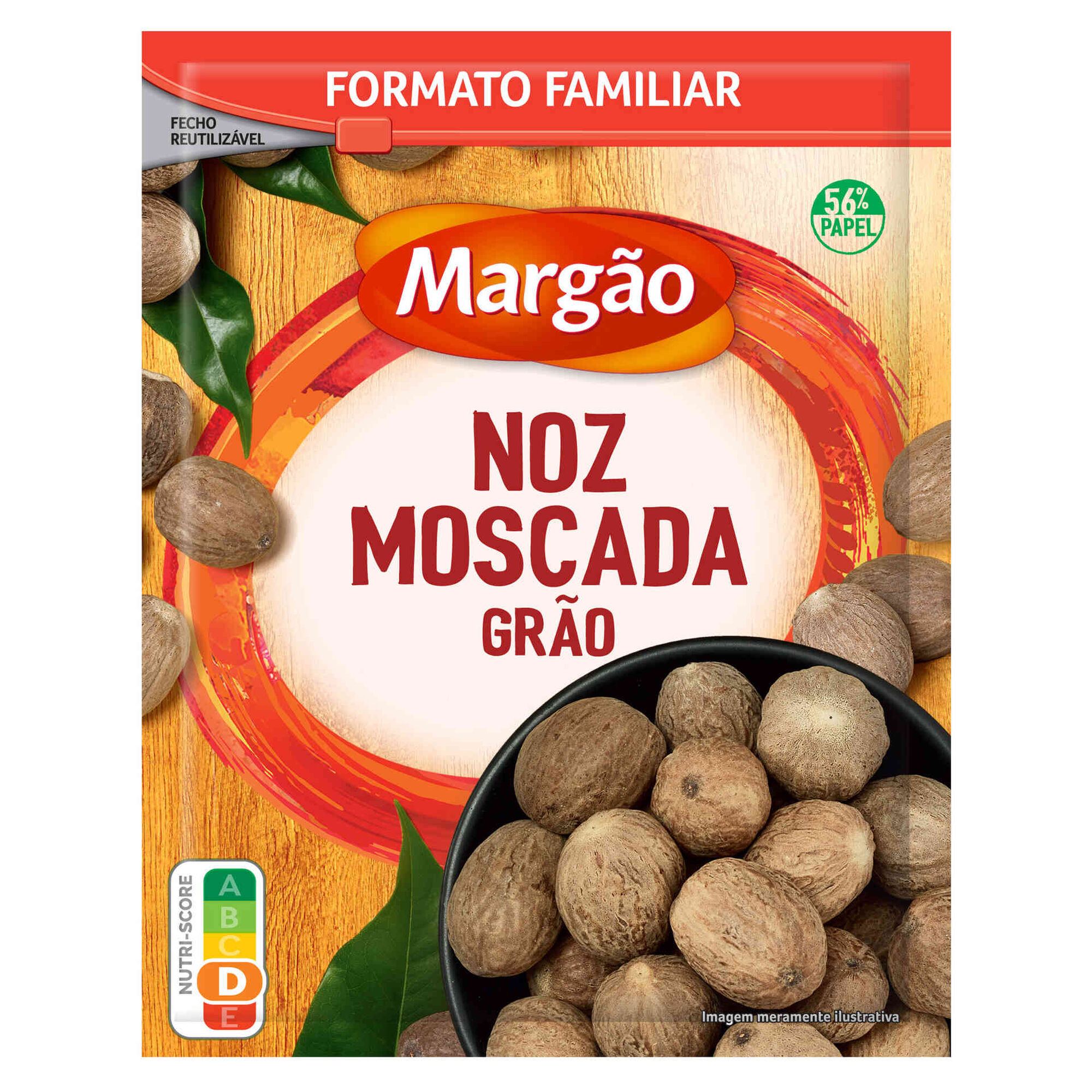 Noz Moscada em Grão em Saqueta