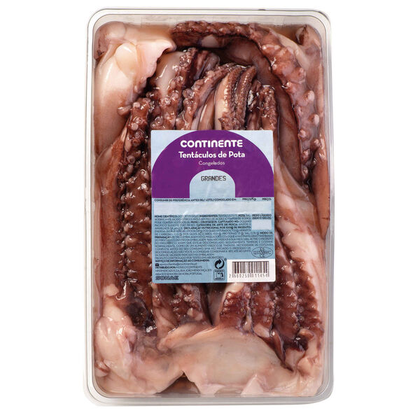 Tentáculos de Pota Grandes Congelados Continente