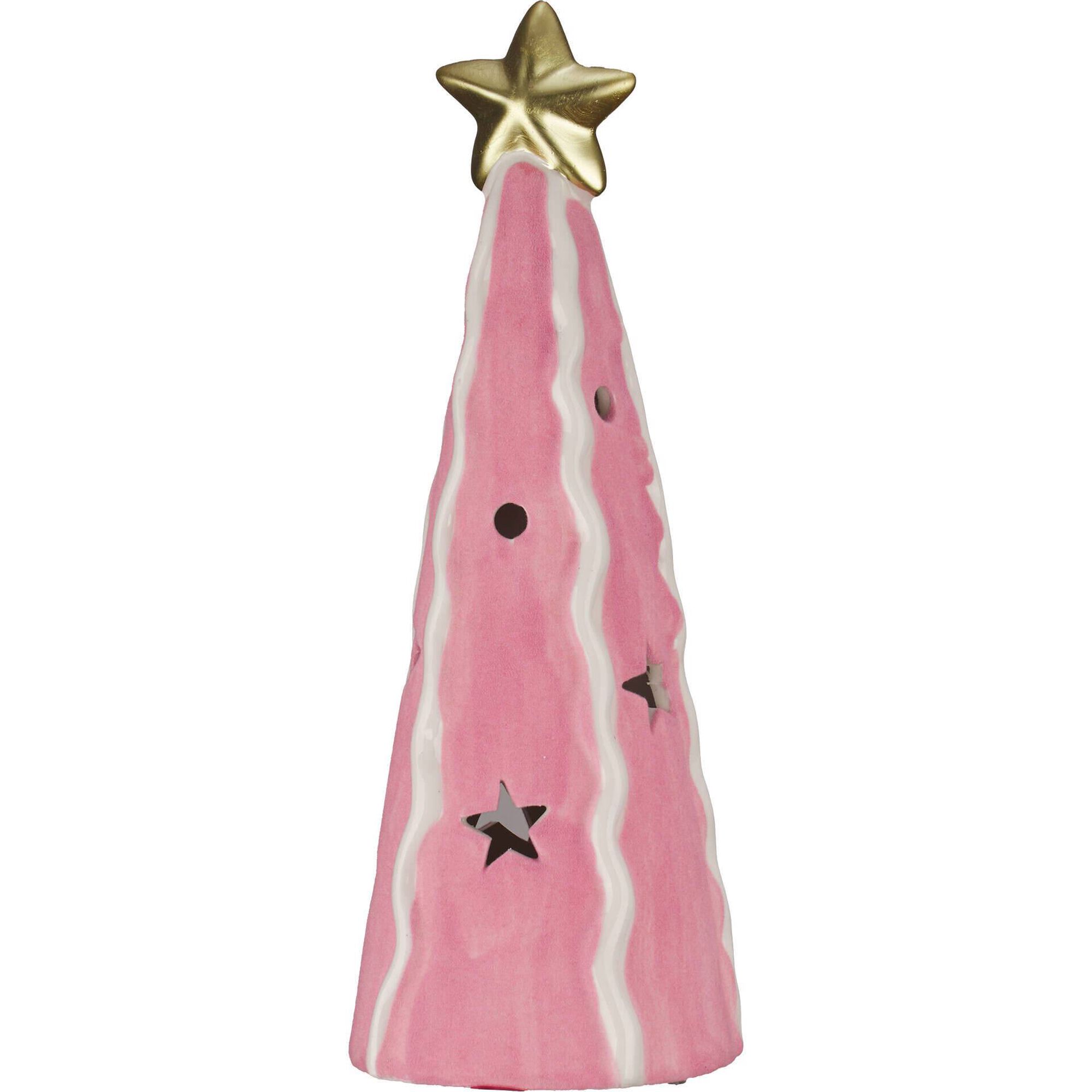 Árvore em Veludo 30cm Rosa