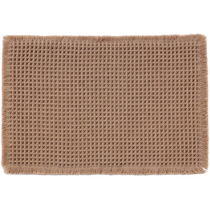 Tapete Wc 40x60 Waffle Bege Kasa