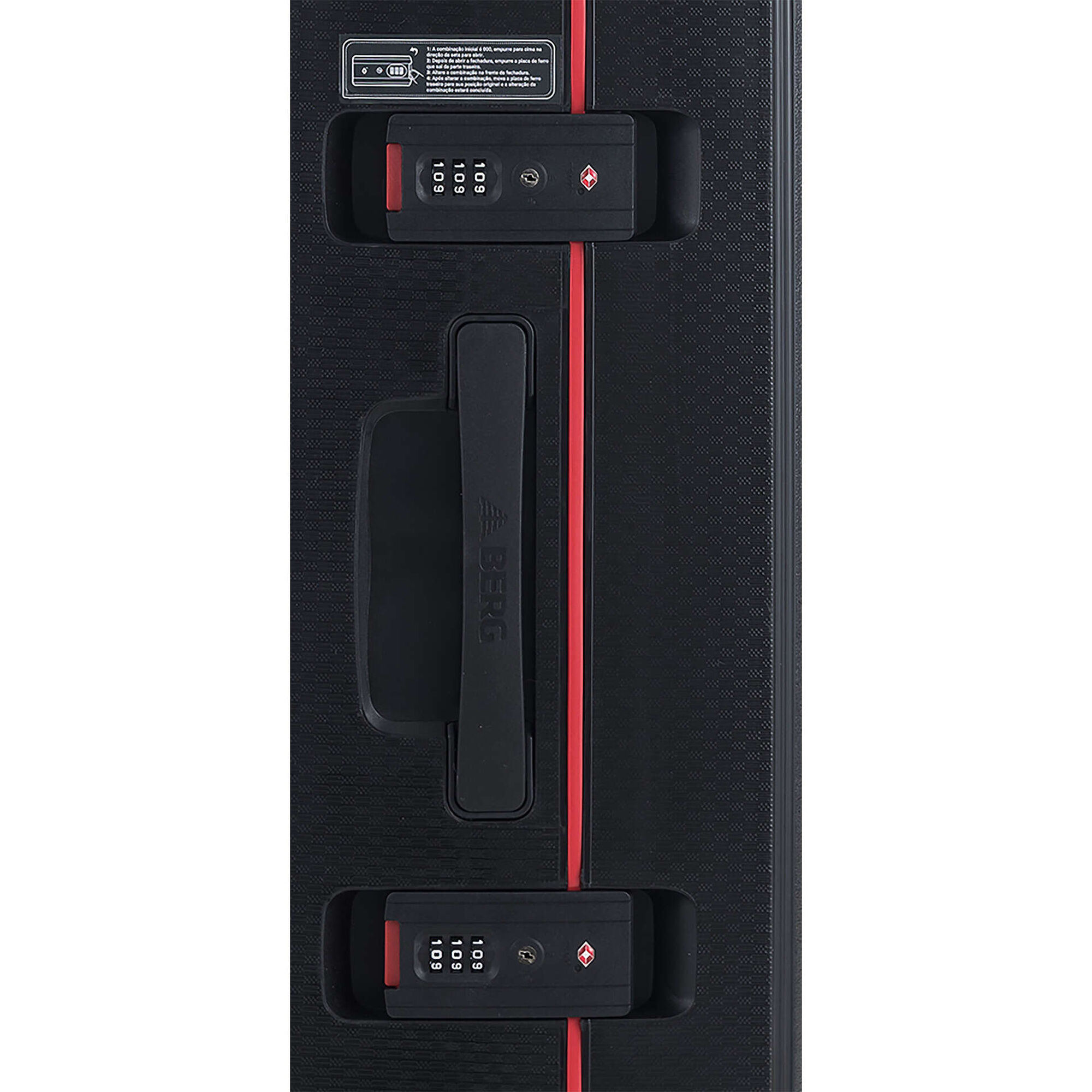 Mala de Viagem Grande 8 Rodas Preta Trunk Berg