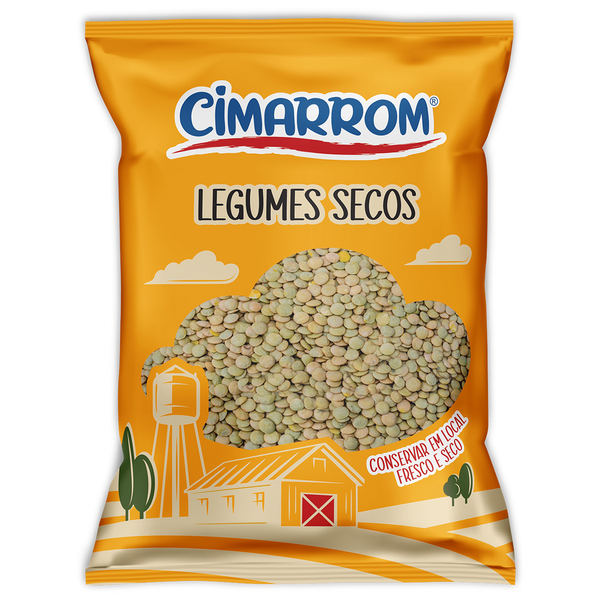 Lentilhas Verdes Secas Cimarrom