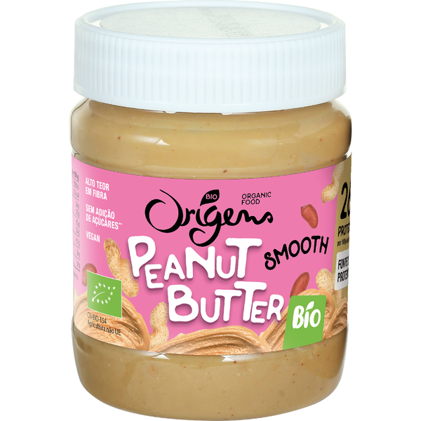 Manteiga Amendoim Suave sem Glúten Origens Bio