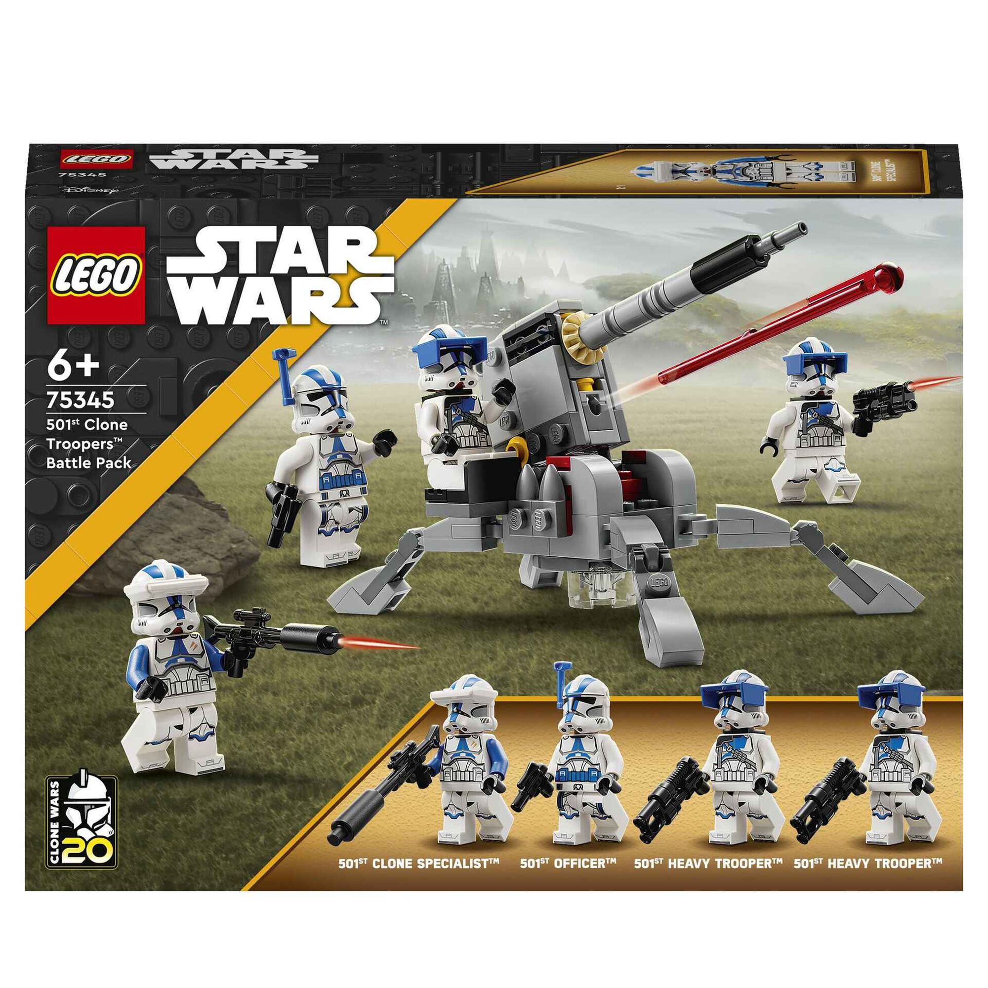 Pack de Combate Clone Troopers da 501ª - 75345