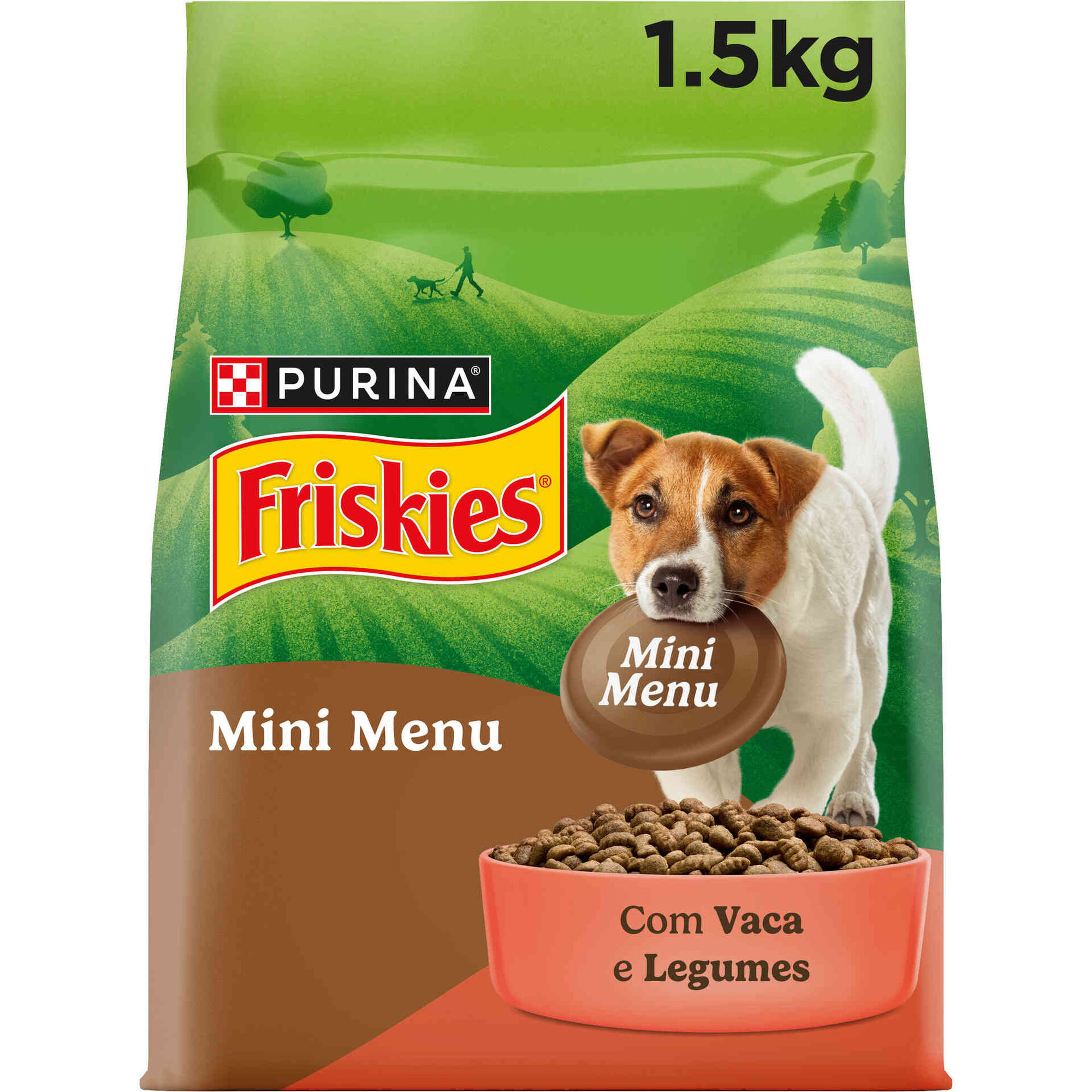 Ra&ccedil;&atilde;o para C&atilde;o Adulto Mini Menu Vaca Purina Friskies