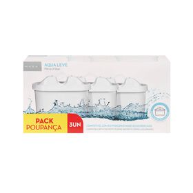 Conjunto 3 Filtros para Jarro de Filtrar Brancos Aqua Leve