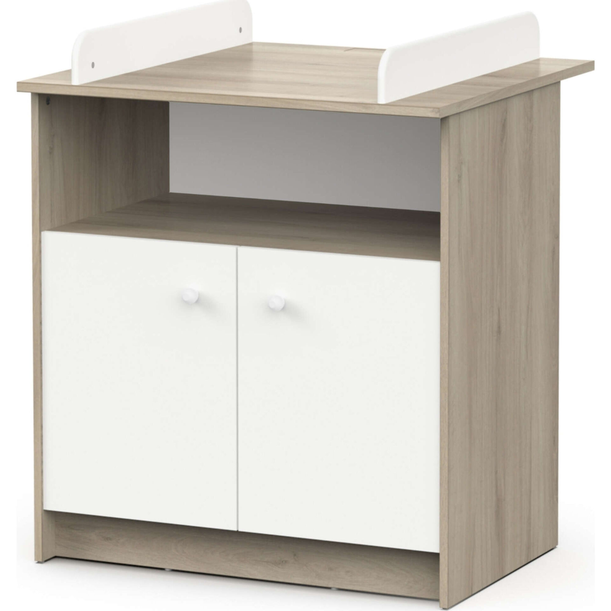 C&oacute;moda com Muda Fralda Carvalho Helicia