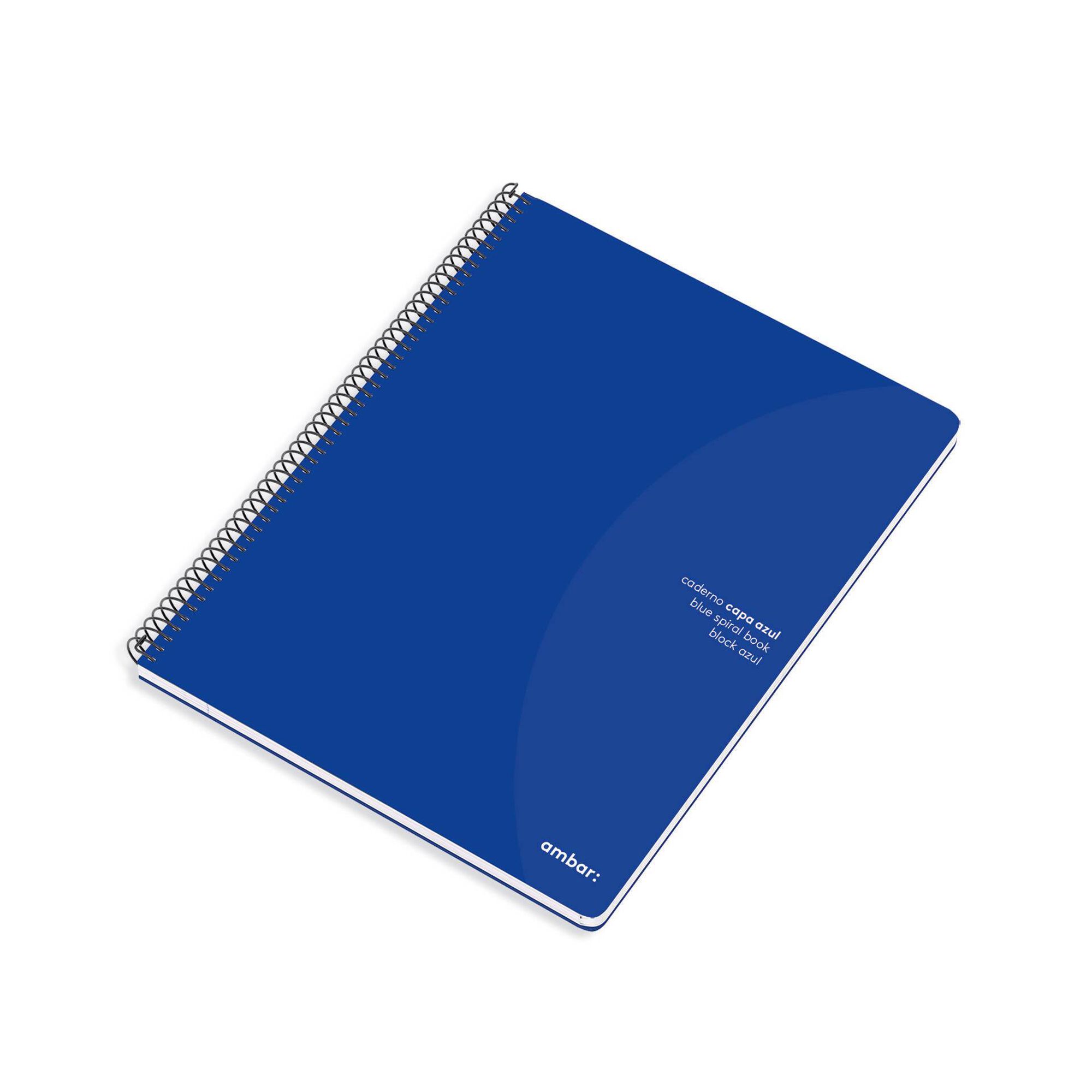 Caderno Espiral A4 Pautado Azul Caderno Espiral A4 Pautado Azul