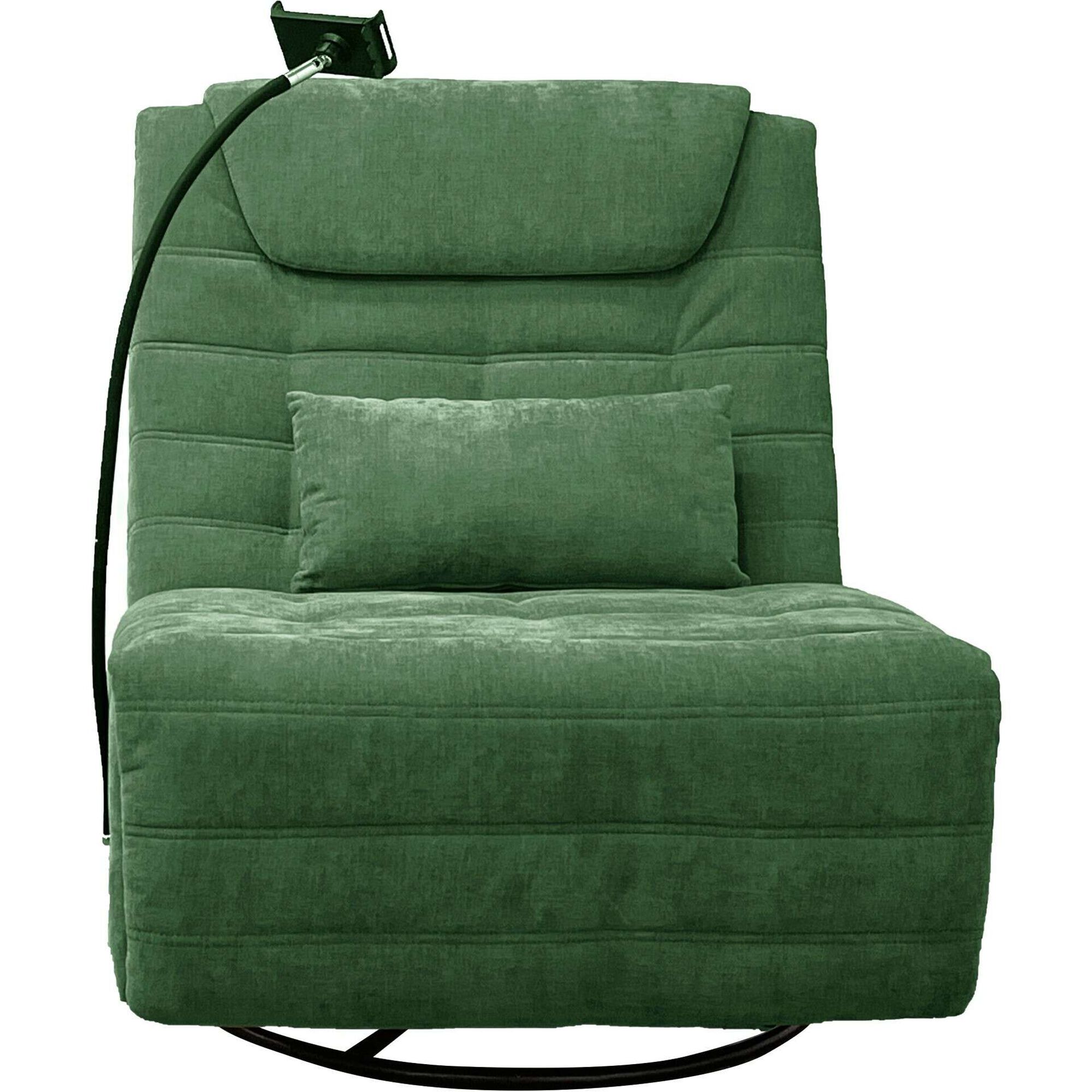 Sof&aacute; Reclin&aacute;vel Rotativo Verde Moove Kasa