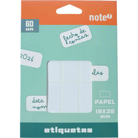Conjunto 60 Etiquetas Adesivas 19x38mm Note!