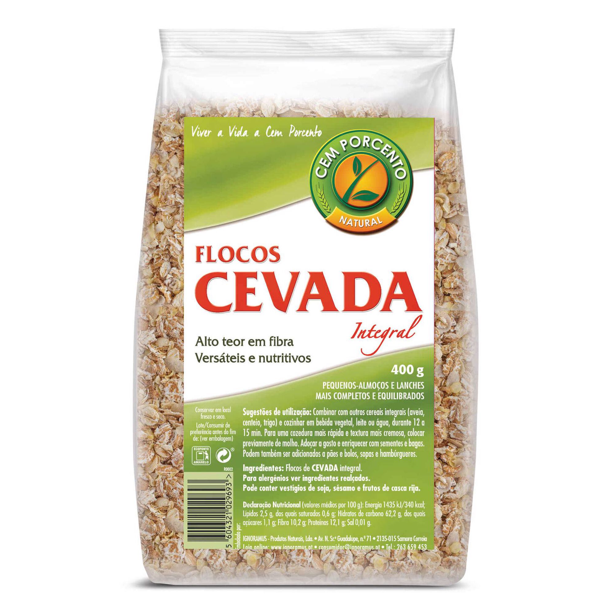 Flocos Cevada Integrais Flocos Cevada Integrais