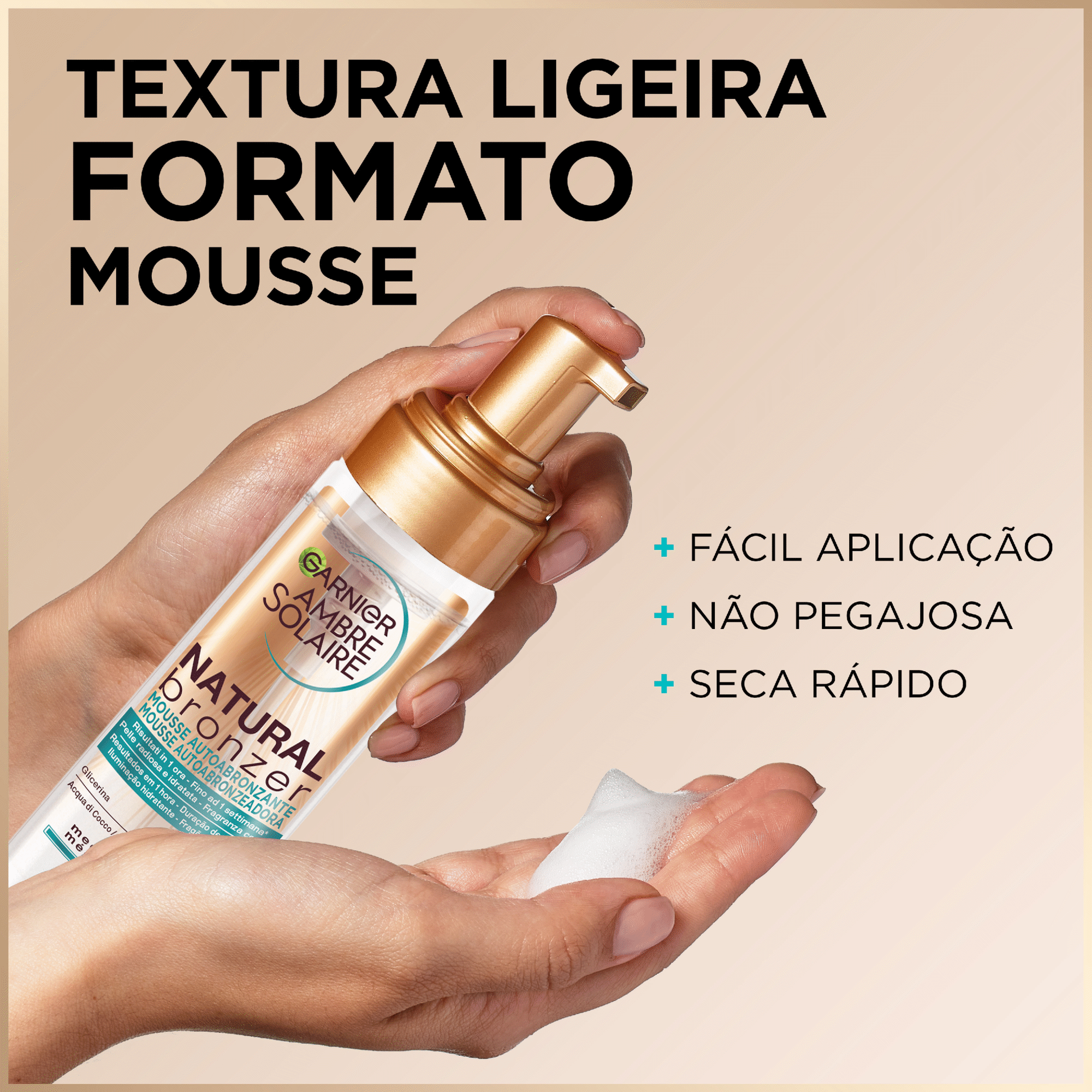 Mousse Autobronzeadora Garnier Ambre Solaire