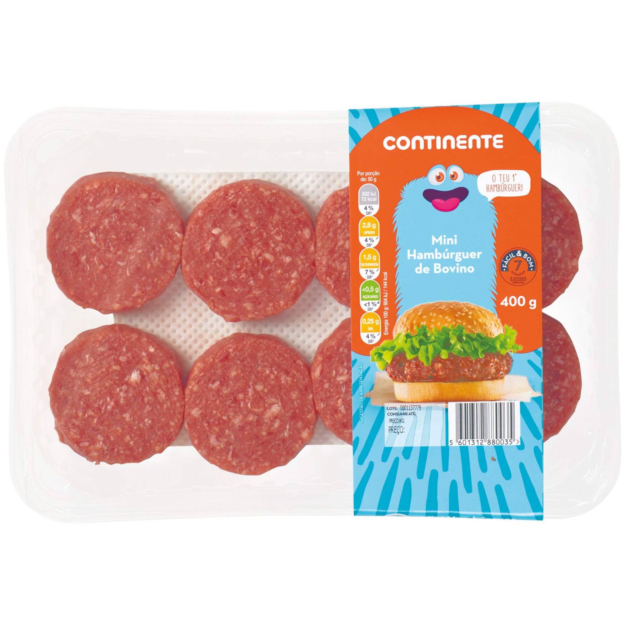 Mini Hambúrguer de Bovino Kids Mini Hambúrguer de Bovino Kids