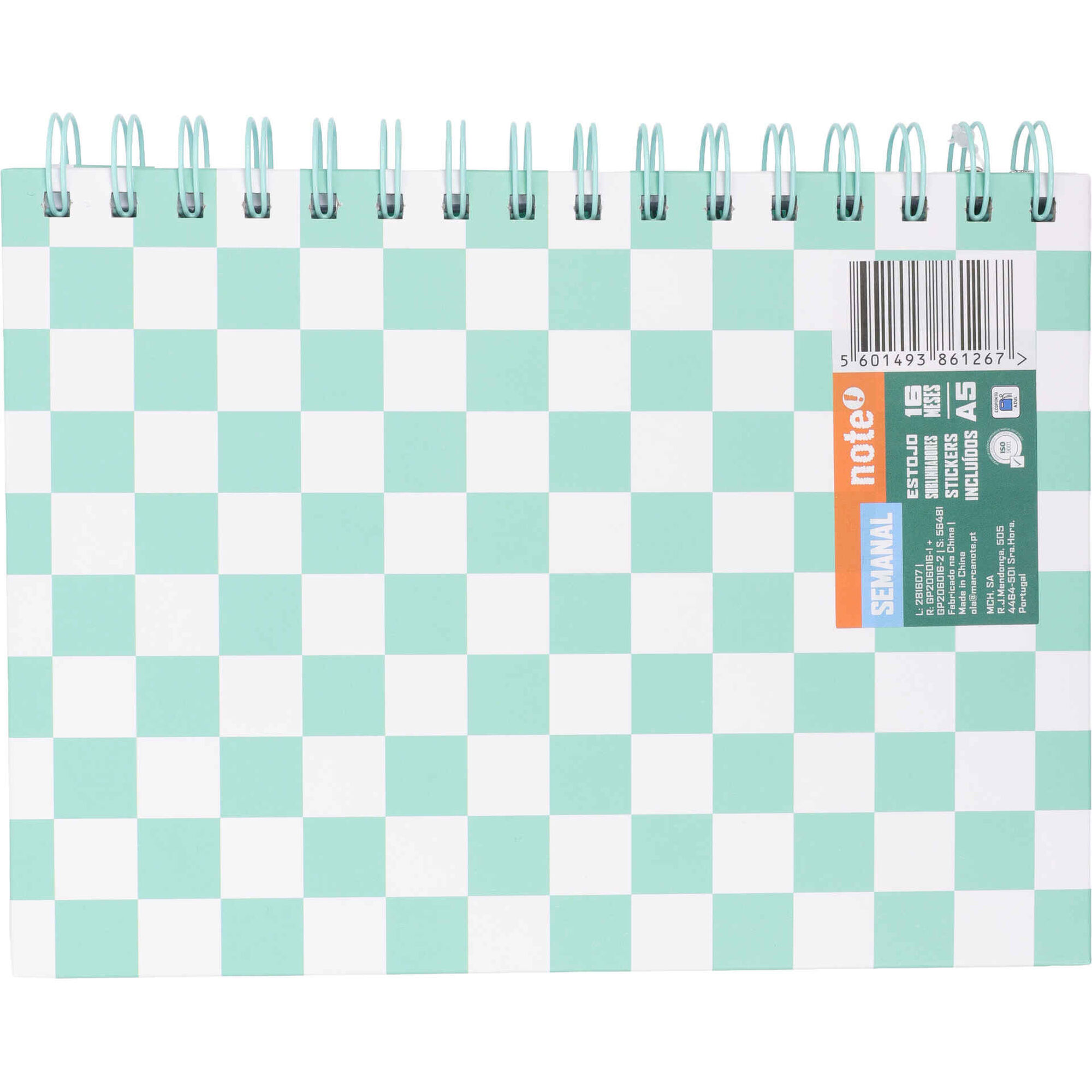 Conjunto de Agenda 16 Meses A5 com Sublinhadores e Estojo (v&aacute;rios modelos) Note!