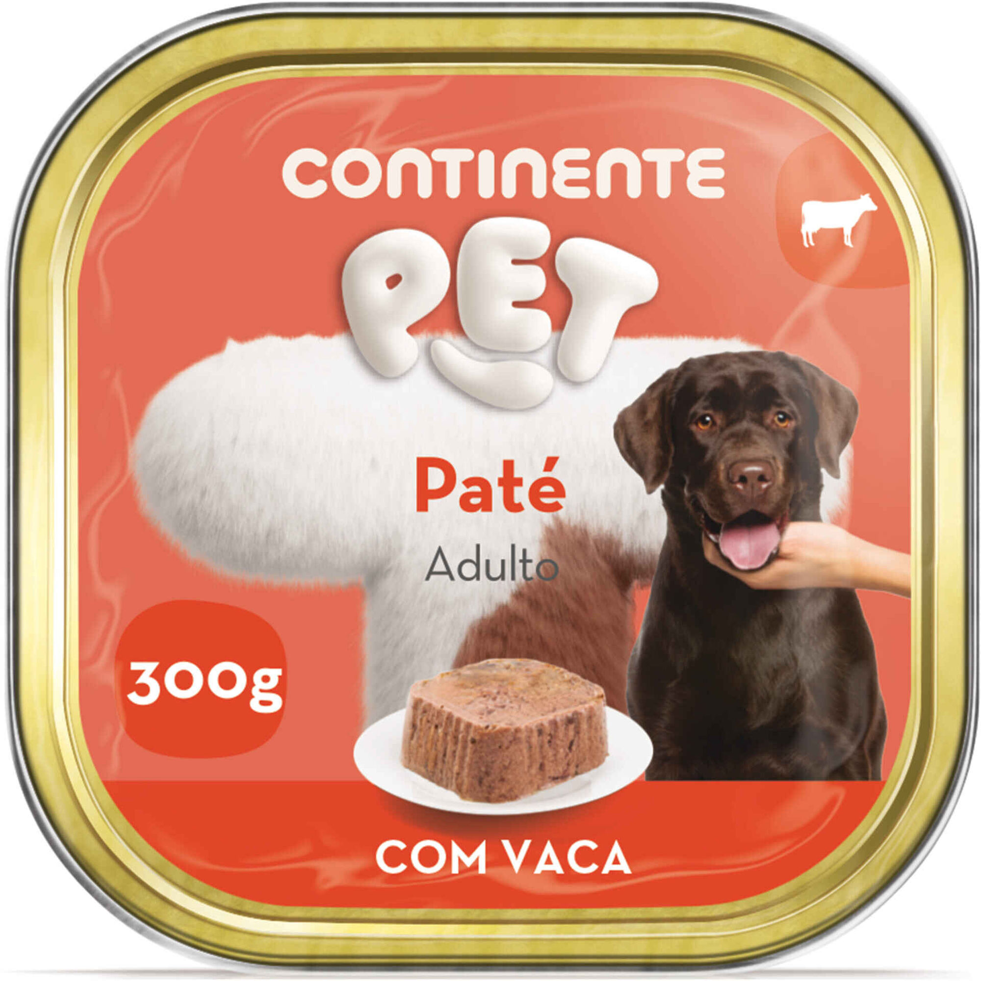 Comida H&uacute;mida para C&atilde;o Adulto Pat&eacute; Vaca