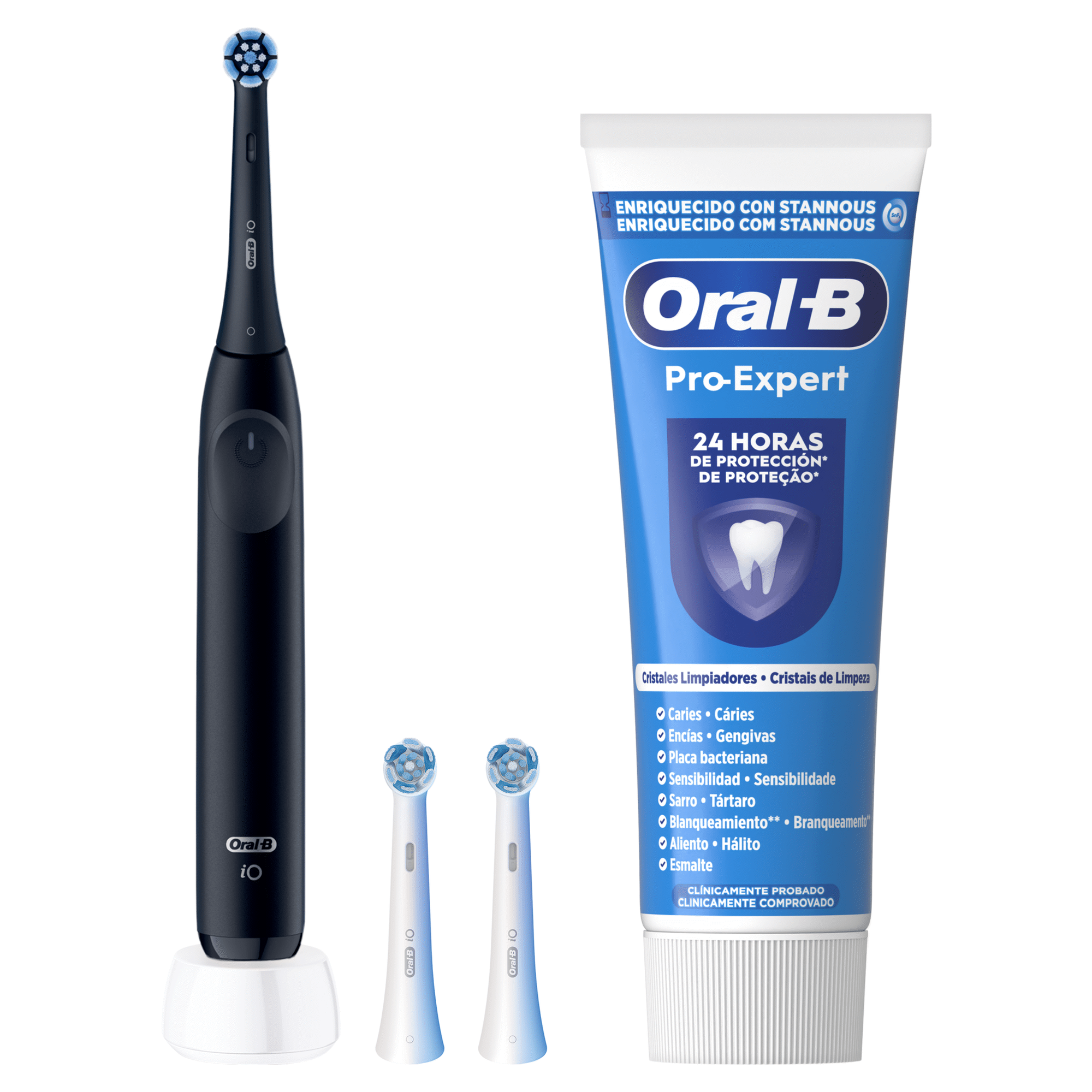 Coffret Escova de Dentes Elétrica IO2 Preta