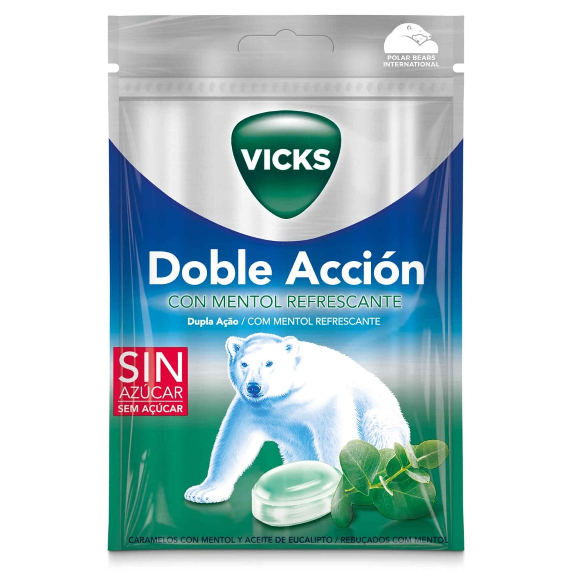Rebuçados de Mentol Dupla Ação