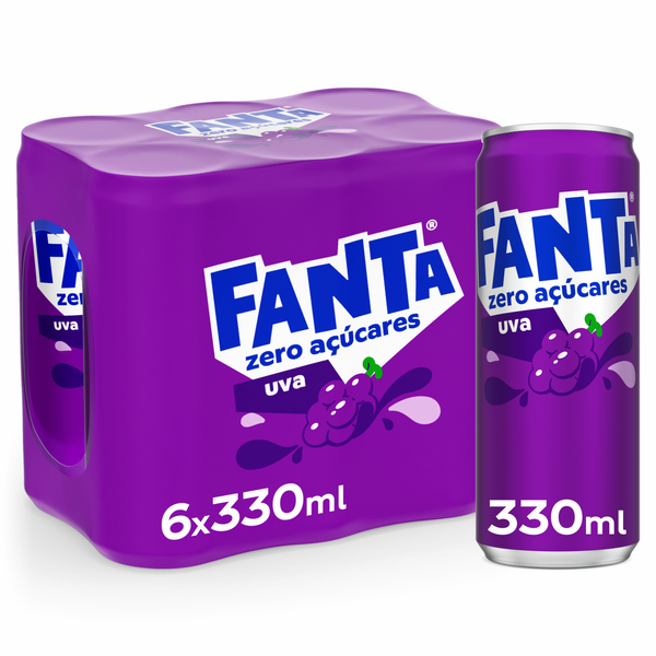 Refrigerante em Lata com Gás Uva sem Açúcar Fanta