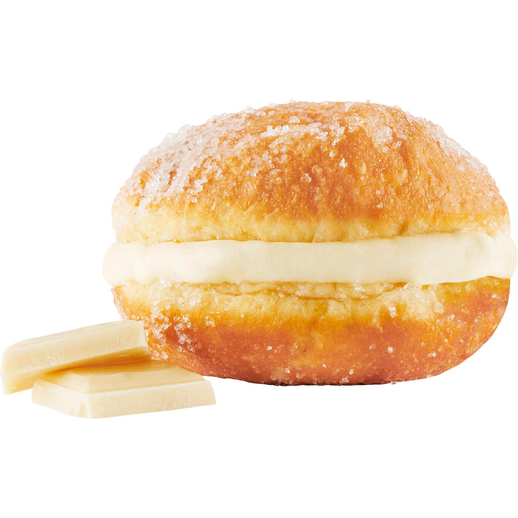 Bola de Berlim Chocolate Branco Milkybar
